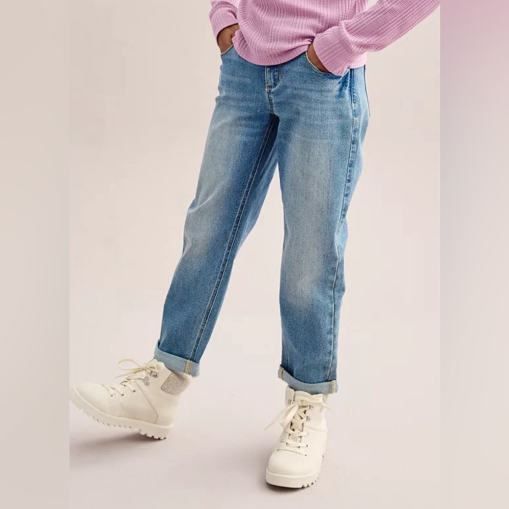 Girls 14 SO® Midrise Girlfriend Jeans